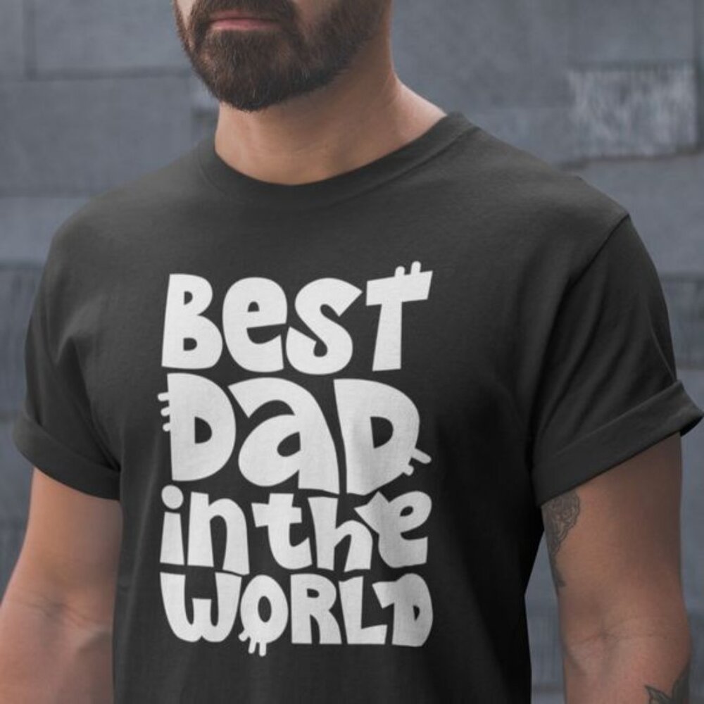 Best Dad In The World Shirt, Custom Dad Tee, Fathers Day Shirt